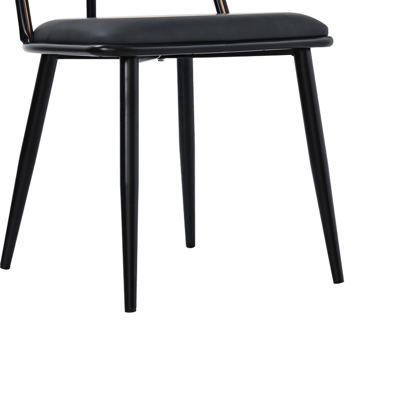 Karrige Giulia pakoworld pe rattan bezhë-pu e zezë gri-metal e zezë 49x52x80cm