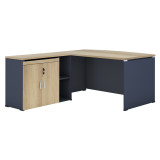 Tavolinë komerciale e kthyeshme Lotus pakoworld lis-gri e errët 180x160x75cm