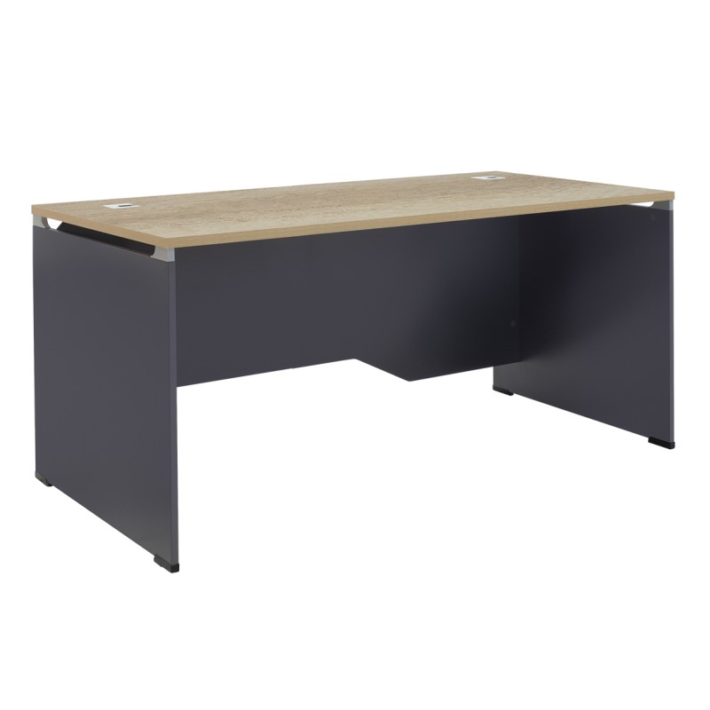 Tavolinë komerciale Lotus pakoworld në ngjyrë lisi-gri e errët 180x80x75cm