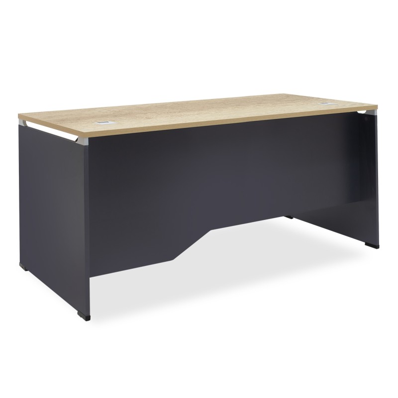 Tavolinë komerciale Lotus pakoworld në ngjyrë lisi-gri e errët 180x80x75cm