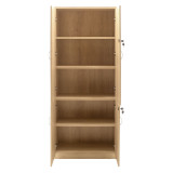 Bibliotekë me katër dyer druri Amazon pakoworld SONOMA 80x40x200cm