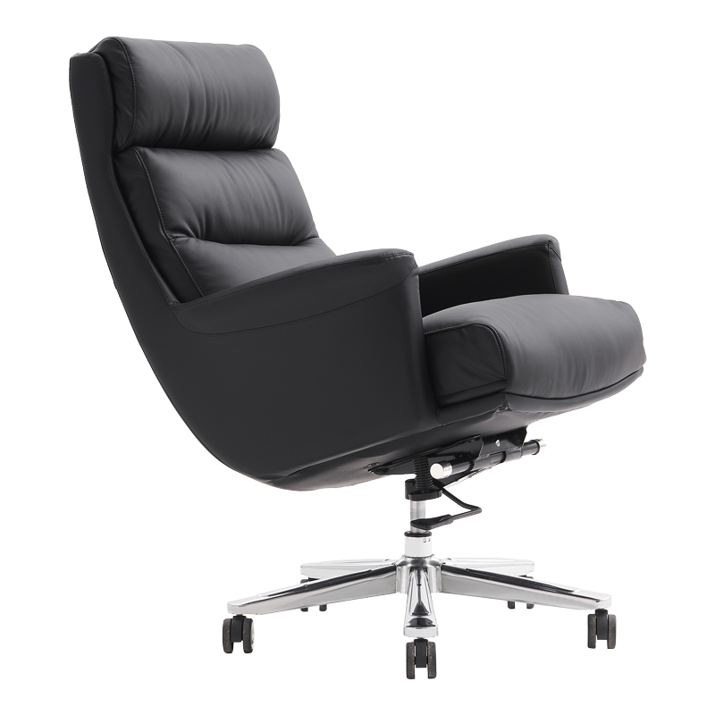 Karrige zyre menaxheri Nagal pakoworld PU në ngjyrë të zezë 71x73x117-123cm