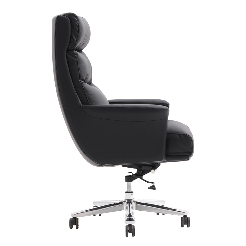 Karrige zyre menaxheri Nagal pakoworld PU në ngjyrë të zezë 71x73x117-123cm