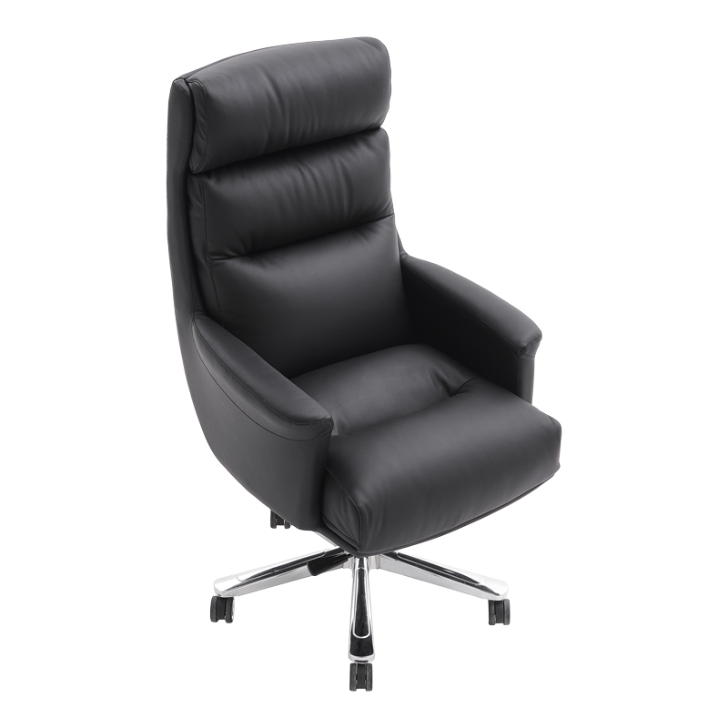 Karrige zyre menaxheri Nagal pakoworld PU në ngjyrë të zezë 71x73x117-123cm