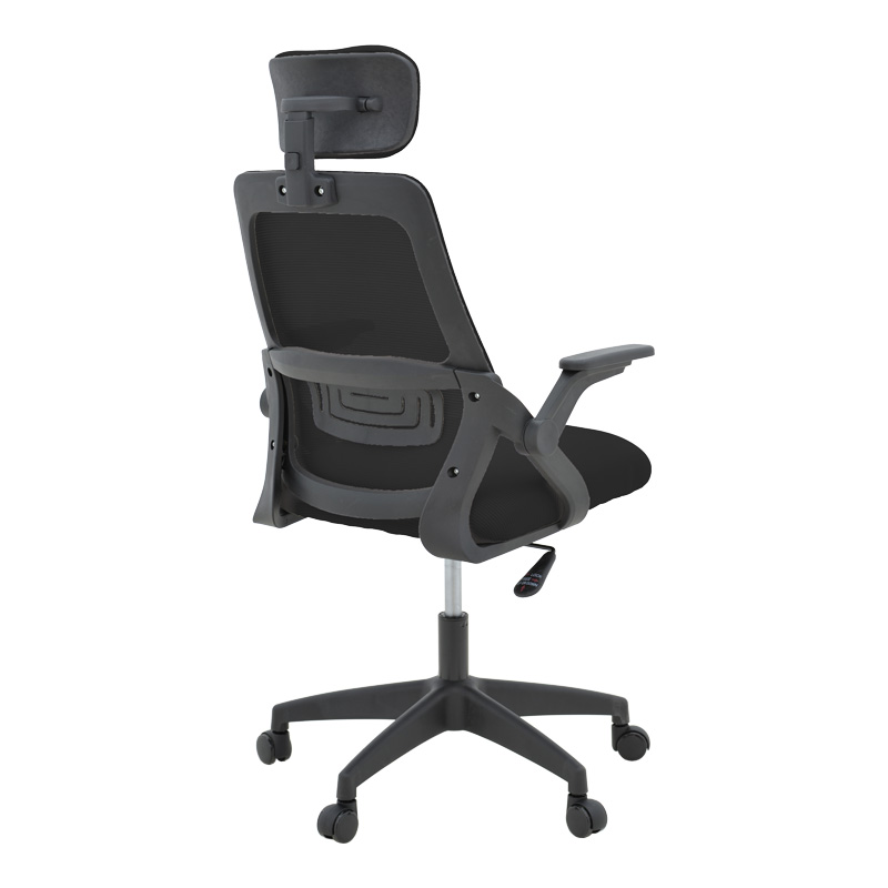 Karrige zyre Peja pakoworld pëlhurë rrjetë e zezë 58x60x107-117cm