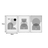 Pikturë në kanavacë Jefton pakoworld triptik me printim dixhital 50x2x70cm