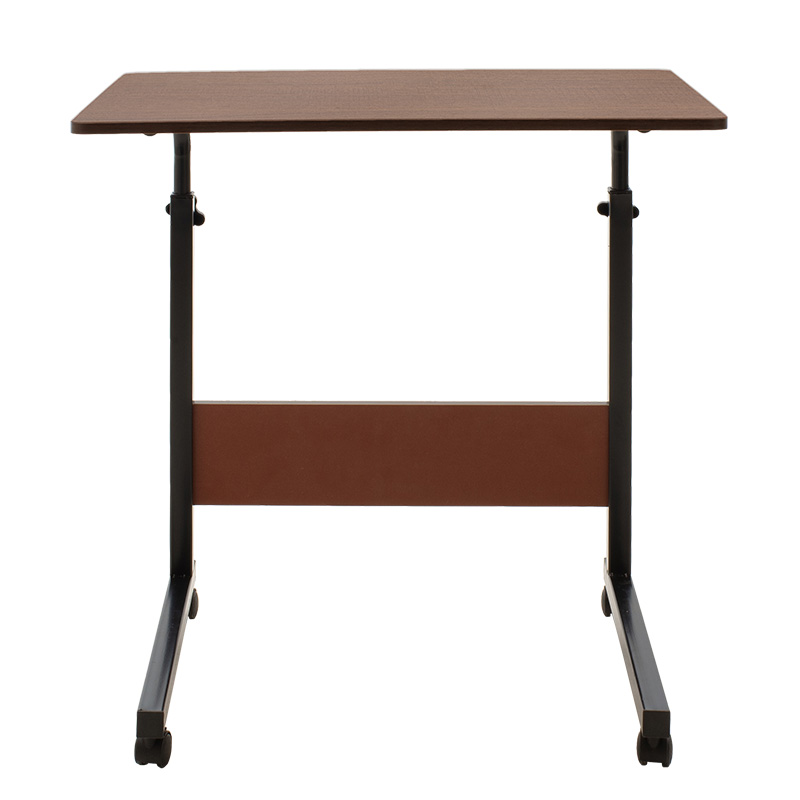 Tavolinë kompjuteri metalike ngritëse Piper pakoworld MDF në ngjyrë arrë 60x40x69-90cm