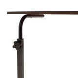 Tavolinë kompjuteri metalike ngritëse Piper pakoworld MDF në ngjyrë arrë 60x40x69-90cm