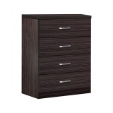 Komodinë me 4 sirtarë Killian pakoworld wenge 80x40x80cm