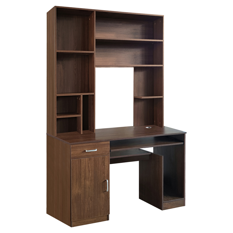 Tavolinë kompjuteri-raft librash Novelty pakoworld arrë 120x55x182cm