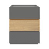Komodinë Sonlen pakoworld mdf në nuancë SONOMA-qymyr 60x40x66cm
