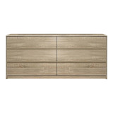Komodinë Kuanger pakoworld mdf në nuancë natyrale 120x40x70cm