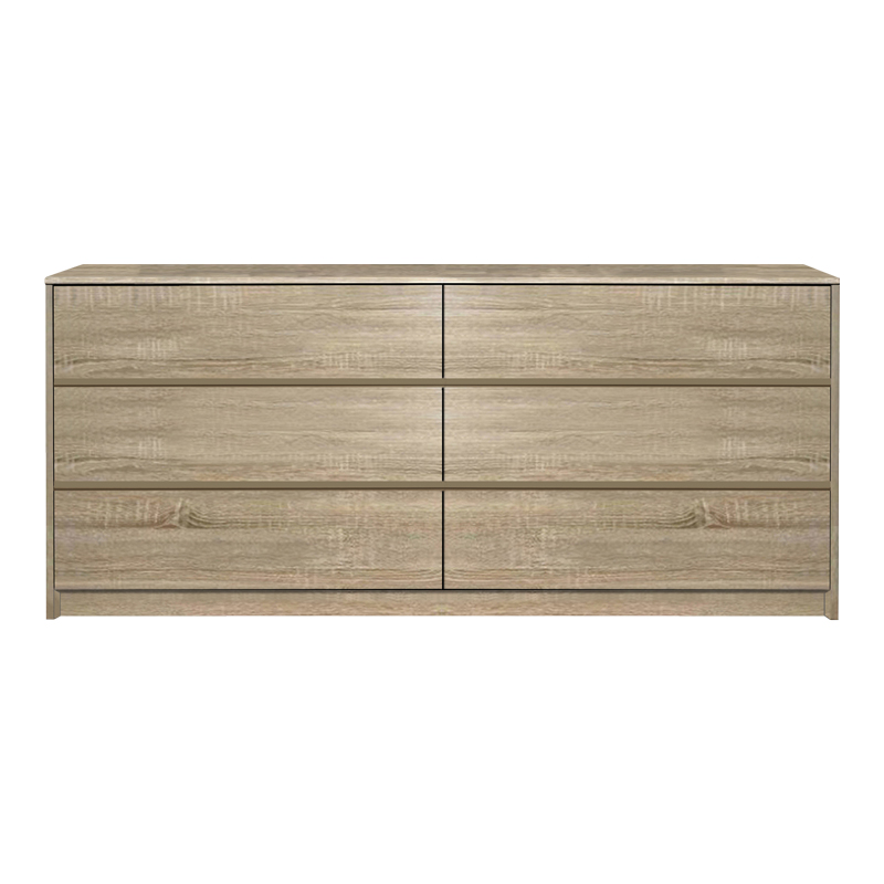Komodinë Kuanger pakoworld mdf në nuancë natyrale 120x40x70cm