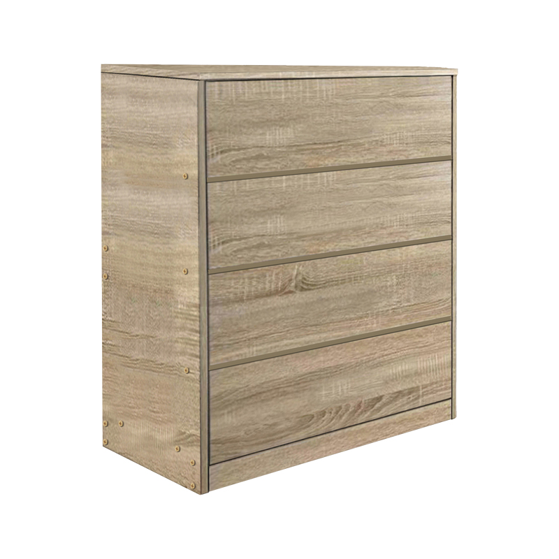 Komodinë Kuanger pakoworld mdf në nuancë natyrale 80x40x89cm