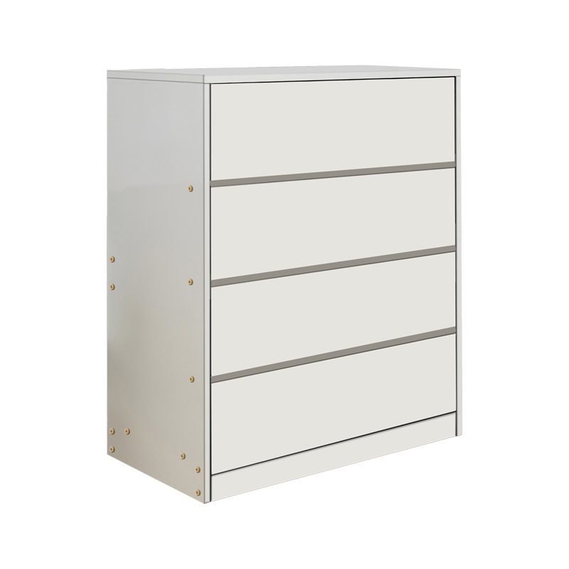 Komodinë Kuanger pakoworld mdf në nuancë të bardhë 80x40x89cm