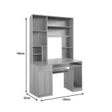 Tavolinë kompjuteri-librari Novelty pakoworld në ngjyrë sonoma 120x55x182cm