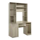 Tavolinë kompjuteri-librari Novelty pakoworld në ngjyrë sonoma 120x55x182cm