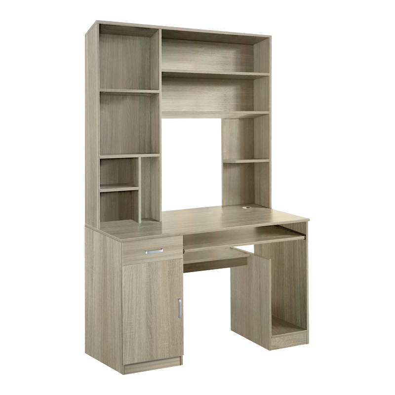 Tavolinë kompjuteri-librari Novelty pakoworld në ngjyrë sonoma 120x55x182cm