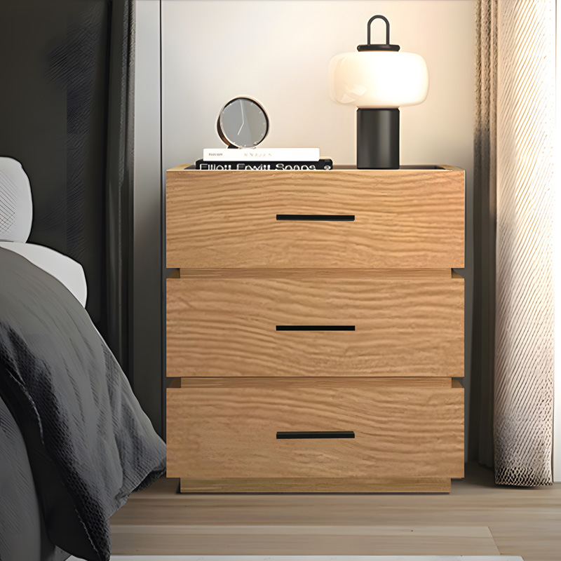 Komodinë mdf Sonlen pakoworld në ngjyrë lisi 60x40x66cm