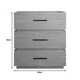 Komodinë mdf Sonlen pakoworld në ngjyrë lisi 60x40x66cm