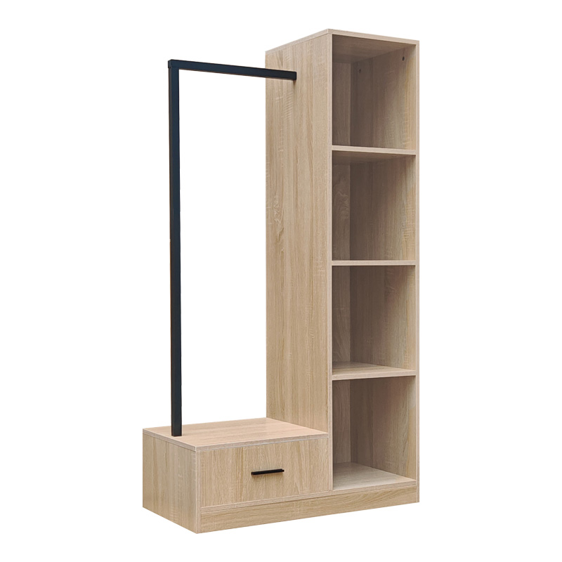 Njësi Endance Erdeco pakoworld mdf në ngjyrë natyrale 80x40x150cm
