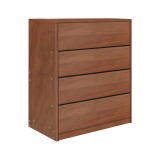 Komodinë Kuanger pakoworld mdf në ngjyrë arre 80x40x89cm