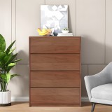 Komodinë Kuanger pakoworld mdf në ngjyrë arre 80x40x89cm