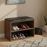 Stol kabinet këpucësh Kiana pakoworld 4 palë në ngjyrë arre 60x32x44cm