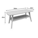 Tavolinë kafeje Komela I mdf në nuancë natyrale 100x48x45cm
