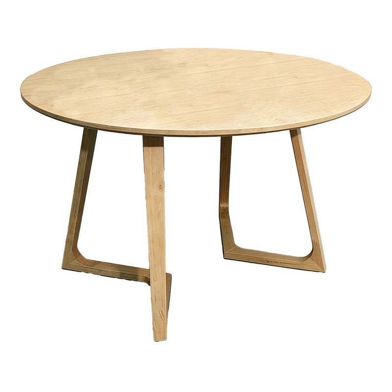 Tavolinë ngrënieje Sedria pakoworld mdf në ngjyrë natyrale D120x75cm