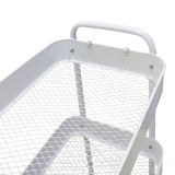 Karrocë me 3 nivele Nedea pakoworld metal i bardhë 41x30x77cm