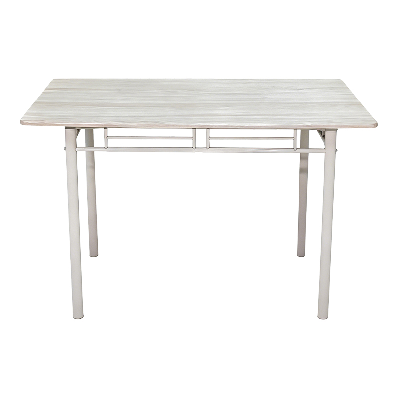 Set ngrënieje Roza pakoworld 5 copë MDF SONOMA dhe këmbë metalike të bardha 120x65x75cm