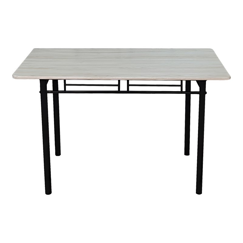 Set ngrënieje Roza pakoworld 5 copë MDF SONOMA dhe këmbë metalike të zeza 120x65x75cm
