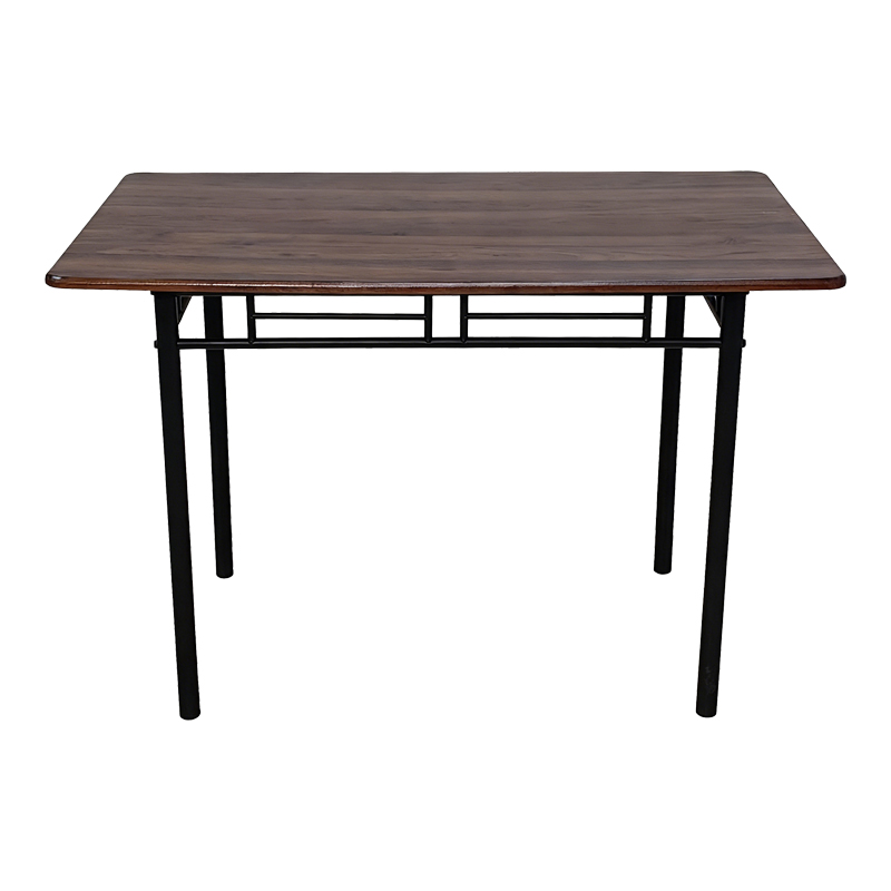 Set ngrënieje Roza pakoworld 5 copë MDF arre dhe këmbë metalike të zeza 110x60x75cm