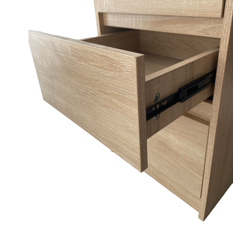 Tavolinë me raft librash Cliner pakoworld SONOMA 140x50x180cm
