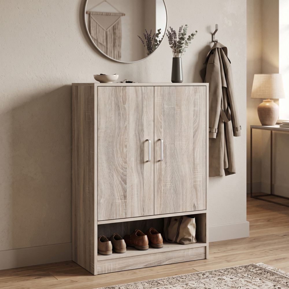 Kabinet këpucësh Lemba pakoworld sonoma 80x33x120cm