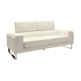 Divan 3 vendesh Shea pakoworld PU fildish-inox 198x80x87cm