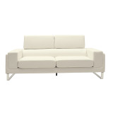 Divan 3 vendesh Shea pakoworld PU fildish-inox 198x80x87cm
