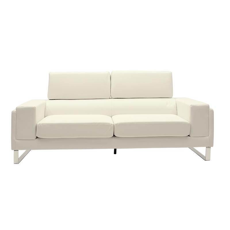 Divan 3 vendesh Shea pakoworld PU fildish-inox 198x80x87cm