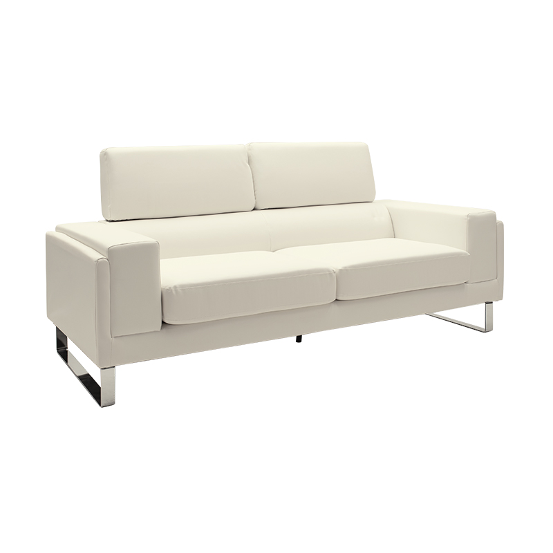 Divan 3 vendesh Shea pakoworld PU fildish-inox 198x80x87cm