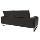 Divan 3 vendesh Shea pakoworld PU i zi-inox 198x80x87cm