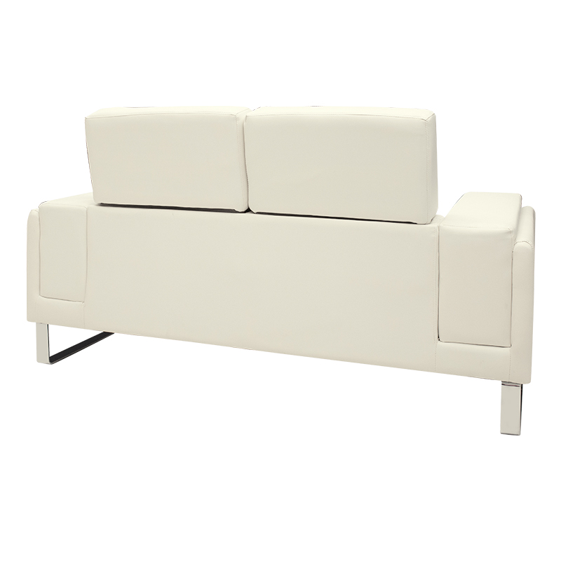 Divan 2 vendesh Shea pakoworld PU fildish-inox 158x80x87cm