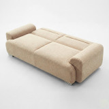 Divan trevendesh Harmonious pakoworld boucle bezhë 223.5x92x81cm
