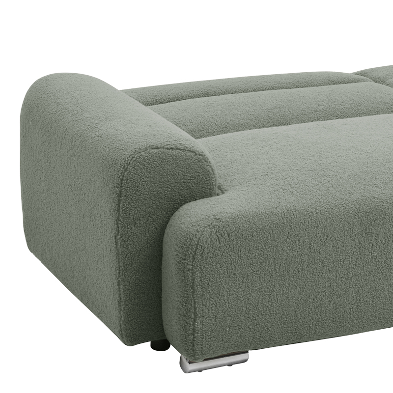 Divan trevendësh Harmonious pakoworld bukle jeshile ulliri 223.5x92x81cm