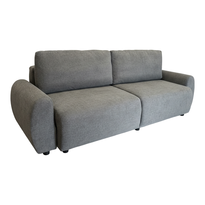Divan trevendësh Hungie pakoworld pëlhurë në ngjyrë gri 250x92x89cm