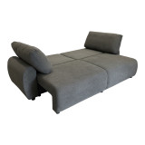 Divan trevendësh Hungie pakoworld pëlhurë në ngjyrë gri 250x92x89cm