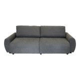 Divan trevendësh Hungie pakoworld pëlhurë në ngjyrë gri 250x92x89cm