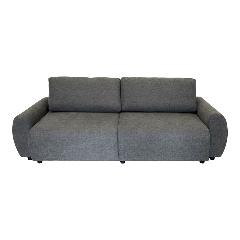 Divan trevendësh Hungie pakoworld pëlhurë në ngjyrë gri 250x92x89cm