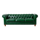 Divan trevendësh Chesterfield pakoworld pu cypress 203x84x67cm