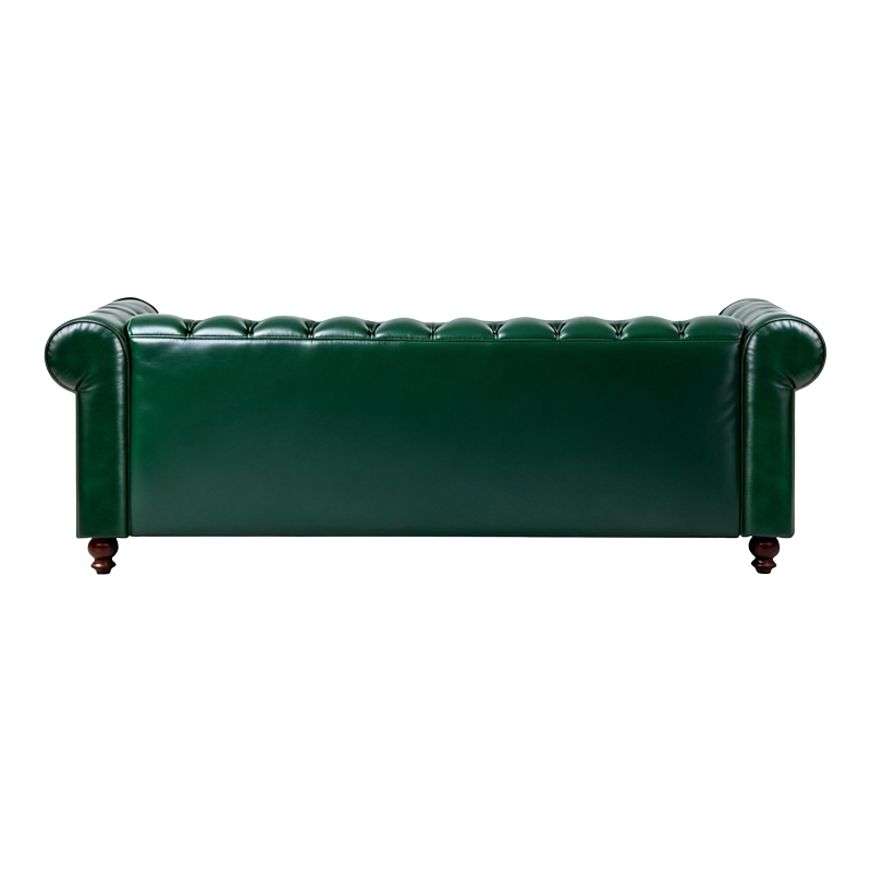 Divan trevendësh Chesterfield pakoworld pu cypress 203x84x67cm